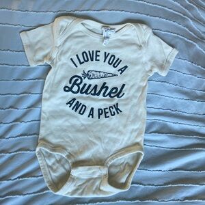I love you a bushel and a peck onesie